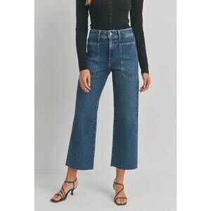 NEW JUST BLACK DENIM utility pocket jean in dark wash